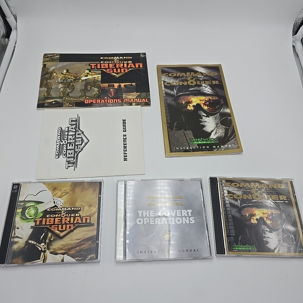 Command & Conquer Win 95, Tiberian Sun, and  The Covert Operations  PC CD ROM‎